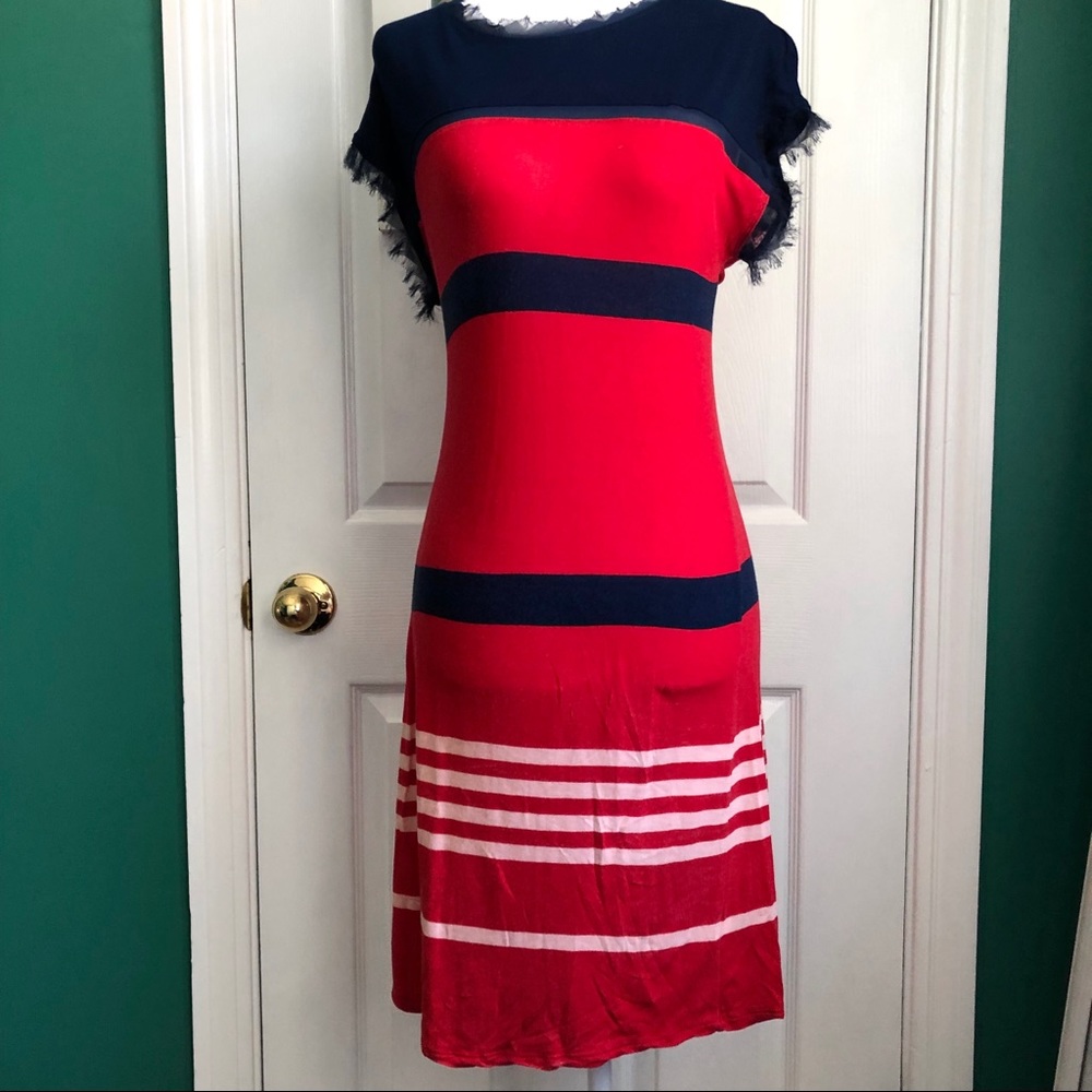 -Jason Wu for Target red/navy striped dre…